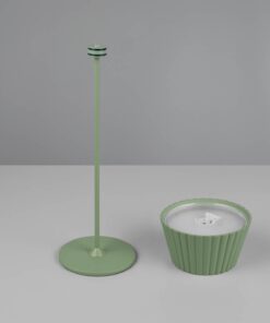 Επαναφορτιζόμενο Πορτατιφ Πράσινο Φυστικί SUAREZ LED 1.5W 200lm 3000Κ Dimmable Αφής με Ασύρματη Βάση Φόρτισης IP44 Reality – R57706149