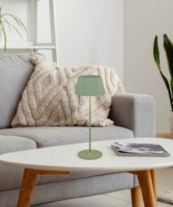 Επαναφορτιζόμενο Πορτατιφ Πράσινο Φυστικί SUAREZ LED 1.5W 200lm 3000Κ Dimmable Αφής με Ασύρματη Βάση Φόρτισης IP44 Reality – R57706149