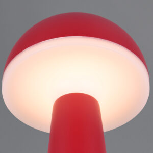 Επαναφορτιζόμενο Πορτατιφ Κόκκινο FUNGO LED 2W 200lm CCT Dimmable Αφής με Ασύρματη Βάση Φόρτισης IP54 Reality – R57716110