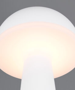 Επαναφορτιζόμενο Πορτατιφ Λευκό Ματ FUNGO LED 2W 200lm CCT Dimmable Αφής με Ασύρματη Βάση Φόρτισης IP54 Reality – R57716131