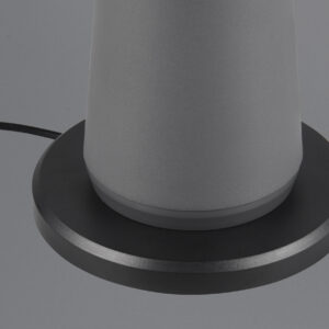 Επαναφορτιζόμενο Πορτατιφ Ανθρακί FUNGO LED 2W 200lm CCT Dimmable Αφής με Ασύρματη Βάση Φόρτισης Reality – R57716142