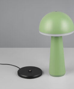 Επαναφορτιζόμενο Πορτατιφ Πράσινο Φιστίκι FUNGO LED 2W 200lm CCT Dimmable Αφής με Ασύρματη Βάση Φόρτισης Reality – R57716149