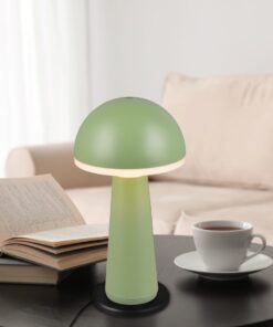 Επαναφορτιζόμενο Πορτατιφ Πράσινο Φιστίκι FUNGO LED 2W 200lm CCT Dimmable Αφής με Ασύρματη Βάση Φόρτισης Reality – R57716149