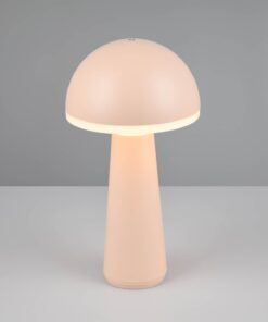 Επαναφορτιζόμενο Πορτατιφ Μπεζ Άμμου FUNGO LED 2W 200lm CCT Dimmable Αφής με Ασύρματη Βάση Φόρτισης Reality – R57716166