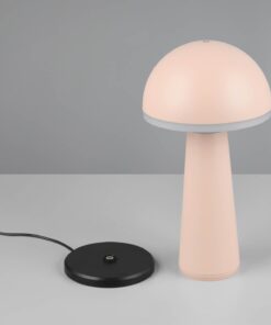 Επαναφορτιζόμενο Πορτατιφ Μπεζ Άμμου FUNGO LED 2W 200lm CCT Dimmable Αφής με Ασύρματη Βάση Φόρτισης Reality – R57716166