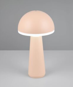 Επαναφορτιζόμενο Πορτατιφ Μπεζ Άμμου FUNGO LED 2W 200lm CCT Dimmable Αφής με Ασύρματη Βάση Φόρτισης Reality – R57716166