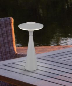 Επαναφορτιζόμενο Πορτατιφ Γκρι TORREZ LED 2W 180lm CCT Dimmable Αφής Reality – R57726177