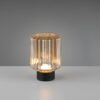 Επιτραπέζιο Φωτιστικό Reality LED 1.5W 3000K Dimmable Αφής Επαναφορτιζόμενο Μαύρο Ματ με Μελί Γυαλί – R57761113