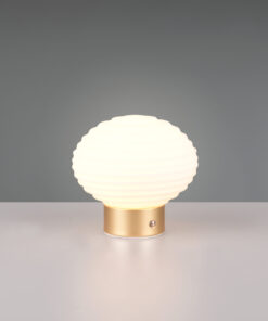 Επιτραπέζιο Επαναφορτιζόμενο Φωτιστικό EARL Reality LED 1.5W 3000K Αφής Χρώματος Ματ Ορειχάλκινο – R57771101