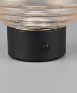 Επιτραπέζιο Επαναφορτιζόμενο Φωτιστικό EARL Reality LED 1.5W 3000K Αφής Χρώματος Μαύρο Ματ – R57771113