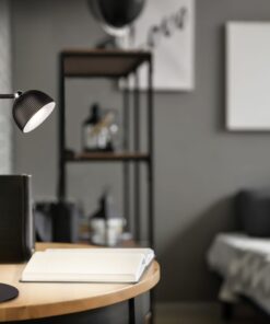 Επαναφορτιζόμενο Πορτατιφ Μαγνητική Βάση & Μανταλάκι Μαύρο MAXIMA Reality LED 3W 250lm 3000K Dimmable Αφής – R57791102