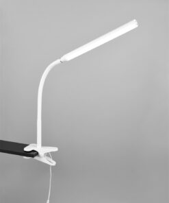 Φωτιστικό Γραφείου με Μανταλάκι Λευκό Ματ NEVADA LED 5W 600lm CCT Dimmable Αφής Reality – R57941131