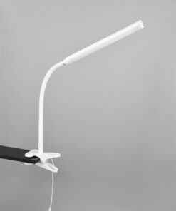 Φωτιστικό Γραφείου με Μανταλάκι Λευκό Ματ NEVADA LED 5W 600lm CCT Dimmable Αφής Reality – R57941131