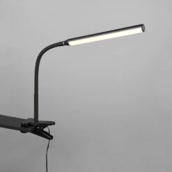Φωτιστικό Γραφείου με Μανταλάκι Μαύρο Ματ NEVADA LED 5W 600lm CCT Dimmable Αφής Reality – R57941132