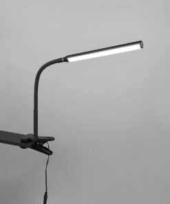 Φωτιστικό Γραφείου με Μανταλάκι Μαύρο Ματ NEVADA LED 5W 600lm CCT Dimmable Αφής Reality – R57941132