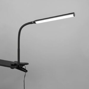 Φωτιστικό Γραφείου με Μανταλάκι Μαύρο Ματ NEVADA LED 5W 600lm CCT Dimmable Αφής Reality – R57941132