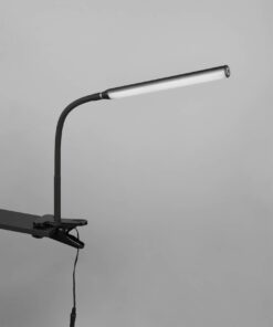 Φωτιστικό Γραφείου με Μανταλάκι Μαύρο Ματ NEVADA LED 5W 600lm CCT Dimmable Αφής Reality – R57941132