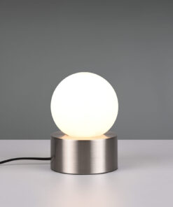 Επιτραπέζιο Φωτιστικό Reality COUNTESS 1x E14 Νίκελ Ματ Μεταλλικό αφής – R59051007