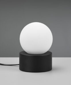 Επιτραπέζιο Φωτιστικό Reality COUNTESS 1x E14 Μαύρο Ματ Μεταλλικό αφής – R59051032