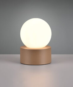 Επιτραπέζιο Φωτιστικό Trio Lighting 1xE14 Διακόπτης Αφής Καφέ Χρώματος – R59051065