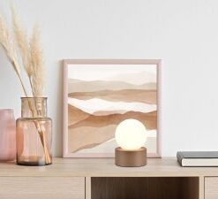 Επιτραπέζιο Φωτιστικό Trio Lighting 1xE14 Διακόπτης Αφής Καφέ Χρώματος – R59051065