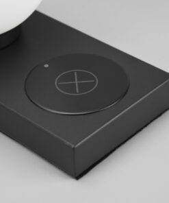 Επιτραπέζιο Φωτιστικό Reality CHLOE 1x E14 Μαύρο Ματ Μεταλλικό αφής με θέση επαγωγικής φόρτισης – R59080132