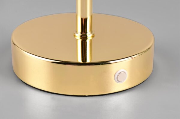 Επιτραπέζιο Φωτιστικό JEFF Reality LED 1.5W 3000K Αφής Επαναφορτιζόμενο Χρώματος Γυαλισμένου Ορείχαλκου – R59151103