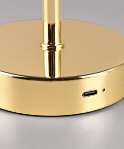 Επιτραπέζιο Φωτιστικό JEFF Reality LED 1.5W 3000K Αφής Επαναφορτιζόμενο Χρώματος Γυαλισμένου Ορείχαλκου – R59151103