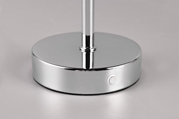 Επιτραπέζιο Φωτιστικό Χρώμιο JEFF Reality LED 1.5W 3000K Αφής Επαναφορτιζόμενο – R59151106