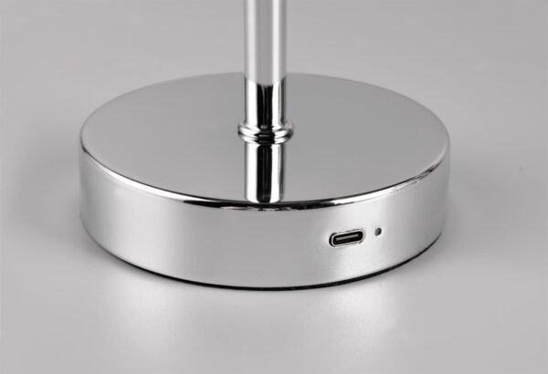 Επιτραπέζιο Φωτιστικό Χρώμιο JEFF Reality LED 1.5W 3000K Αφής Επαναφορτιζόμενο – R59151106