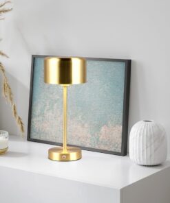 Επιτραπέζιο Φωτιστικό Reality LED 1.5W 3000K Dimmable Αφής Επαναφορτιζόμενο Χρώματος Ματ Ορειχάλκος – R59151108