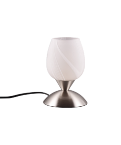 Επιτραπέζιο Φωτιστικό Reality CUP II 1x E14 Νίκελ Ματ Μεταλλικό, Αφής – R59441001