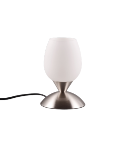 Επιτραπέζιο Φωτιστικό Reality CUP II 1x E14 Νίκελ Ματ Μεταλλικό, Αφής- R59441007