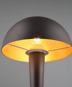 Πορτατιφ Μαύρο-Χρυσό CANARIA 1x E14 με Διακόπτη Αφής Reality – R59561180