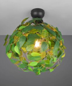 Φωτιστικό Οροφής με Πράσινα Φύλλα Φ38 LEAVY 1xE27 Reality – R60461015