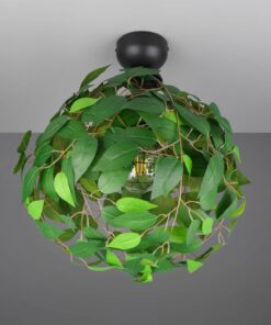 Φωτιστικό Οροφής με Πράσινα Φύλλα Φ38 LEAVY 1xE27 Reality – R60461015