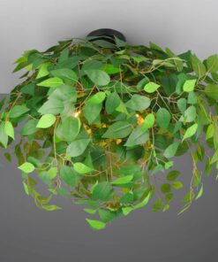 Φωτιστικό Οροφής με Πράσινα Φύλλα Φ70 LEAVY 3xE14 Reality – R60463015