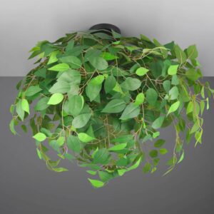 Φωτιστικό Οροφής με Πράσινα Φύλλα Φ70 LEAVY 3xE14 Reality – R60463015
