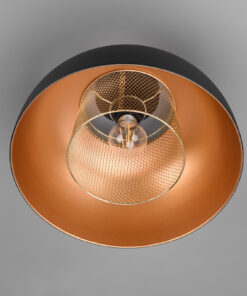 Φωτιστικό Οροφής Reality PUNCH 1x E27 Μαύρο Ματ Μεταλλικό – R60811032