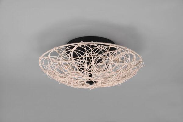 Φωτιστικό Οροφής Reality LOVIS  2x E27 Φυσικό Rattan   – R61142036