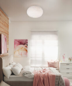 Φωτιστικό Οροφής με Fluffy Λευκό Βελούδο FURRY Reality 2x E27 – R61582001