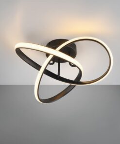 Φωτιστικό Οροφής MEO Trio Lighting LED 15W 1800lm 3000K Μαύρο Ματ – R62101132