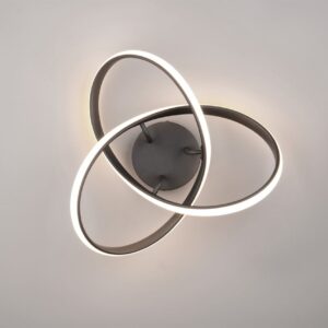 Φωτιστικό Οροφής MEO Trio Lighting LED 15W 1800lm 3000K   Μαύρο Ματ – R62101132
