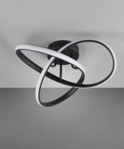 Φωτιστικό Οροφής MEO Trio Lighting LED 15W 1800lm 3000K Μαύρο Ματ – R62101132