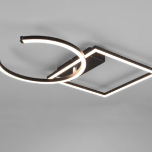 Φωτιστικό Οροφής Reality LED 23,5W  Μαύρο Ματ Μεταλλικό Step Dimmable 2800lm 3000K  R62162132