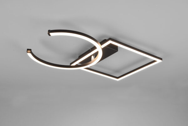 Φωτιστικό Οροφής Reality LED 23,5W  Μαύρο Ματ Μεταλλικό Step Dimmable 2800lm 3000K  R62162132