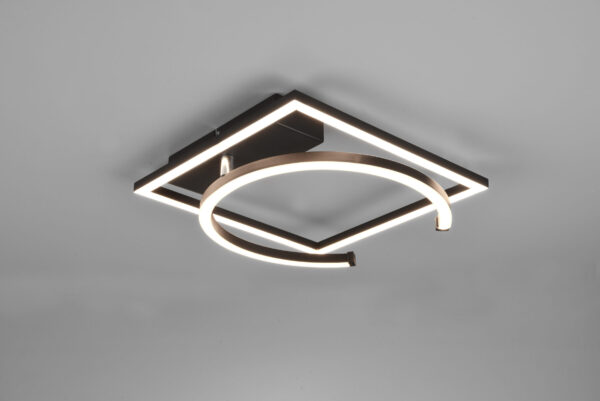 Φωτιστικό Οροφής Reality LED 23,5W  Μαύρο Ματ Μεταλλικό Step Dimmable 2800lm 3000K  R62162132
