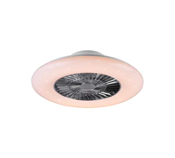Ανεμιστήρας Reality LED 40W  Χρώμιο Πλαστικό Dimmable 5000lm 3000 – 6500K  R62402106