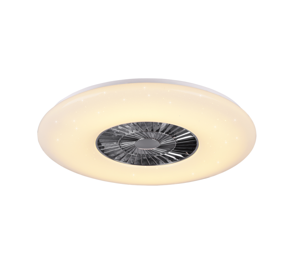 Ανεμιστήρας Reality LED 60W  Χρώμιο Πλαστικό Dimmable 4400lm 3000 – 6500K  R62402906