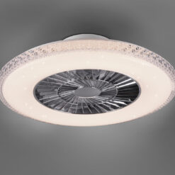 Ανεμιστήρας Reality LED 40W Χρώμιο Πλαστικό Dimmable 5000lm 3000 – 6500K R62412106